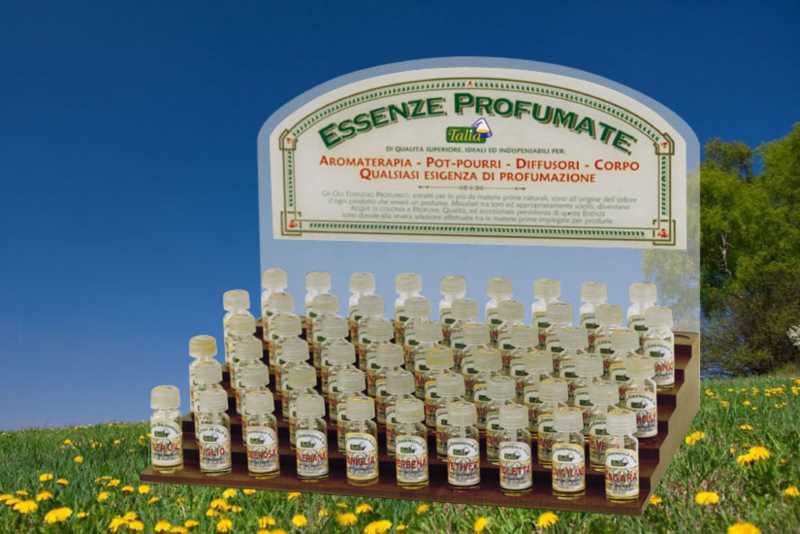 Vasta gamma di oli essenziali per aromaterapia